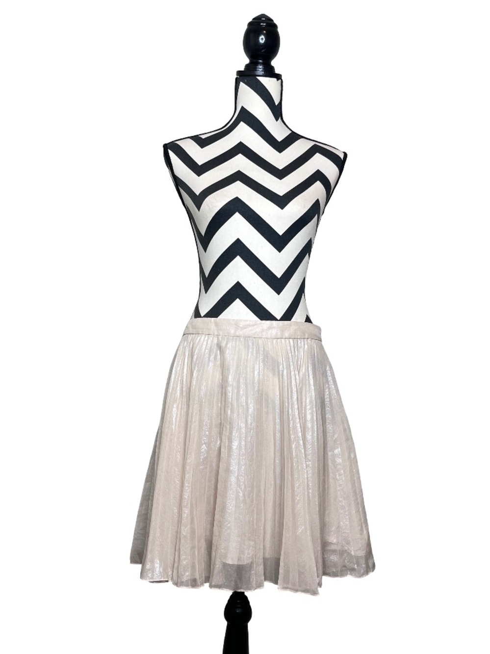 Club Monaco Ethereal Fairycore Y2K Sheer Pleated Sz 12 Tulle Mini Skirt